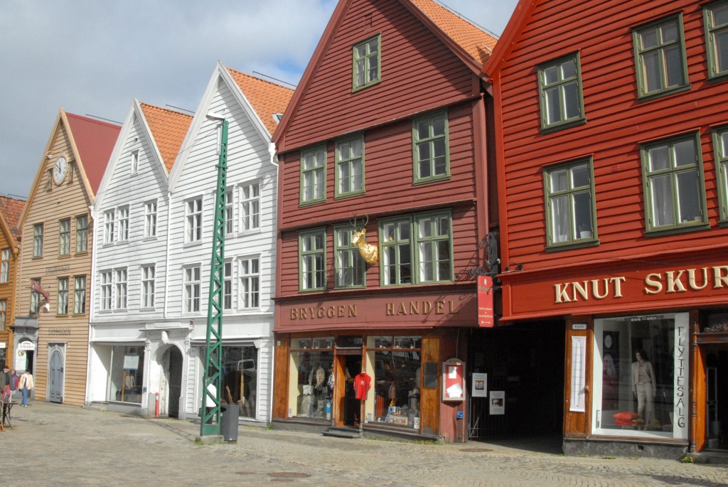 Старый портовый квартал Брюгген (город Берген).