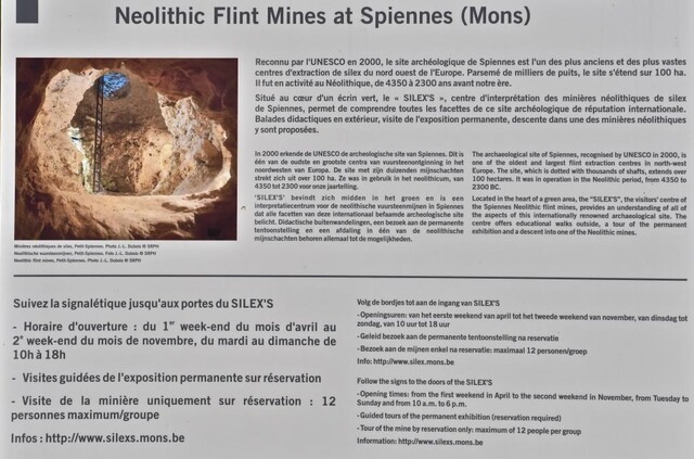 Неолитические кремневые шахты в городе Спьенн